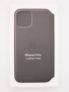Apple iPhone 11 Pro Leather Folio Case • Black • Genuine Apple • Brand New